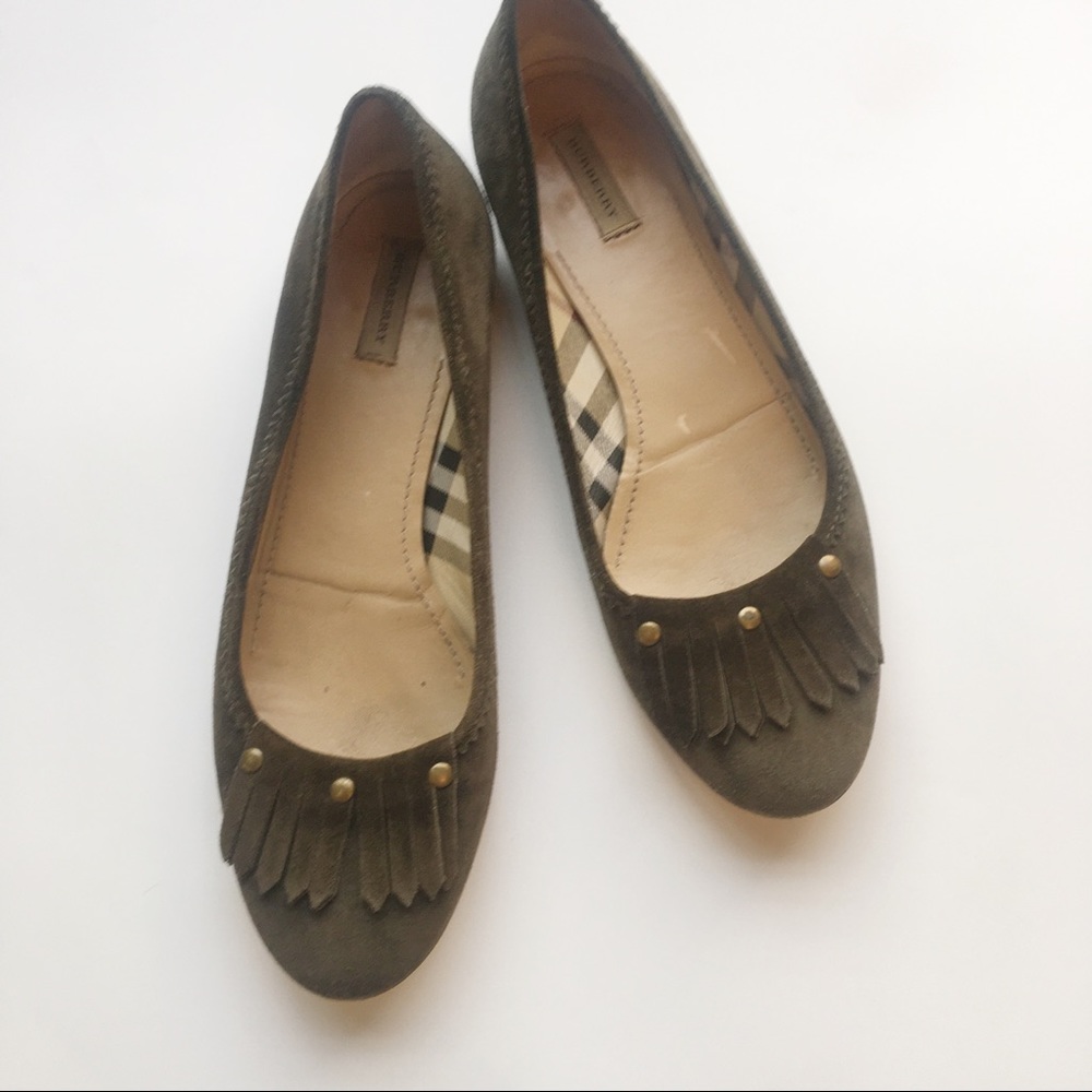 Burberry Suede Flats - Picture 2 of 10